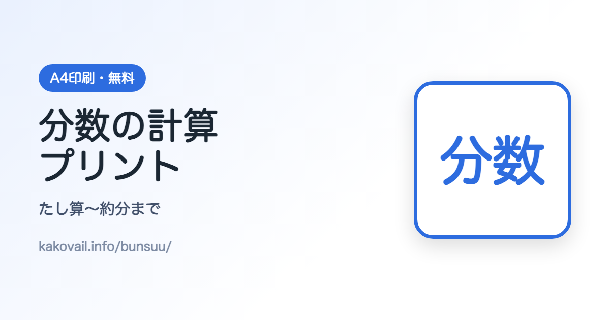 分数の計算