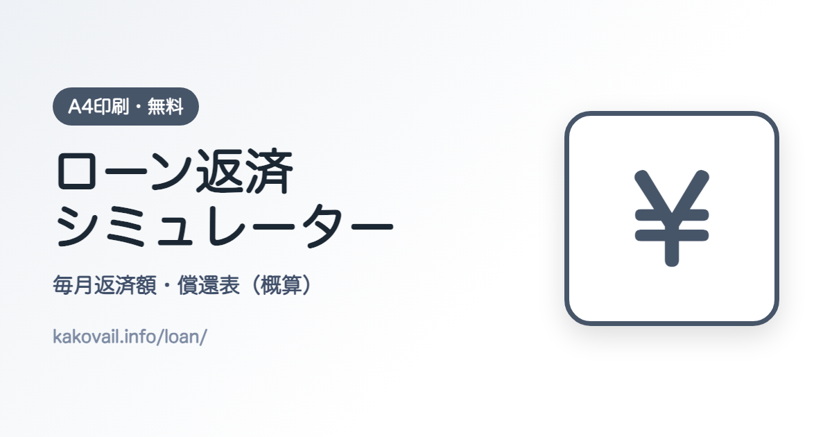 ローン返済計算